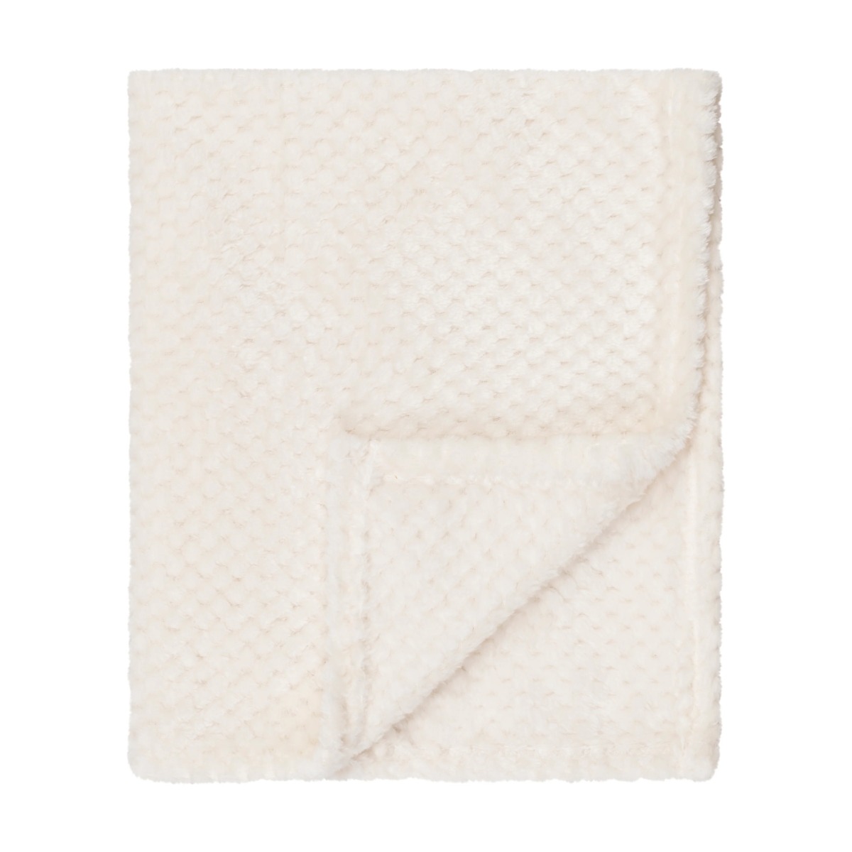 30 X 40 BABY Fleece Blanket - Cotton White