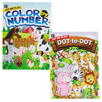 Color/activity BOOK Color Bynumber And Dot 2asst In Pdqmade In Usa Ppd $3.95