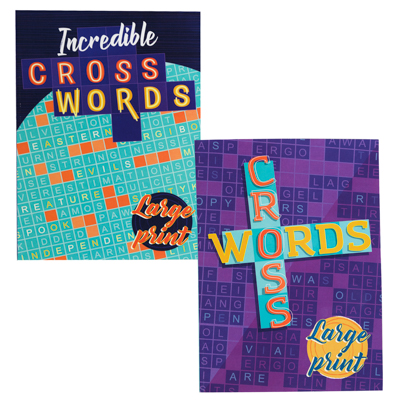 Crossword PUZZLEs Big Print2 Assorted In Pdq