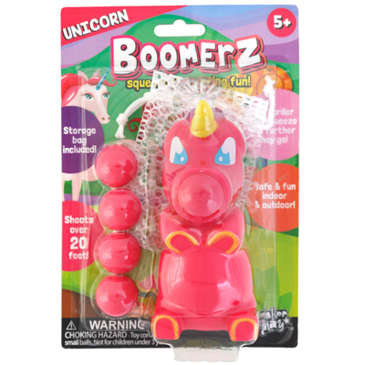 Toy UNICORN W/5 Foam Balls Squeezable Boomerz (10.00)