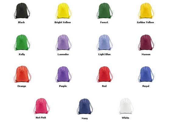 ''20'''' Large Drawstring BACKPACKS''