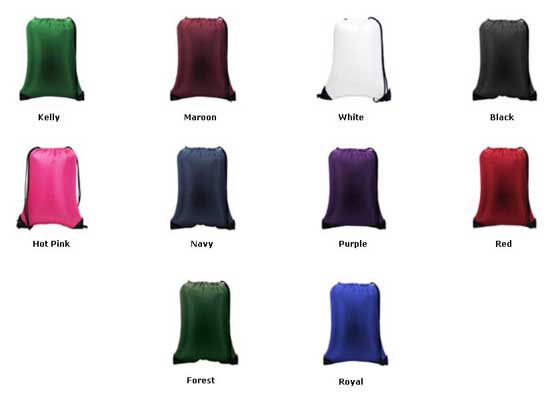 18'' VALUE Drawstring Backpacks