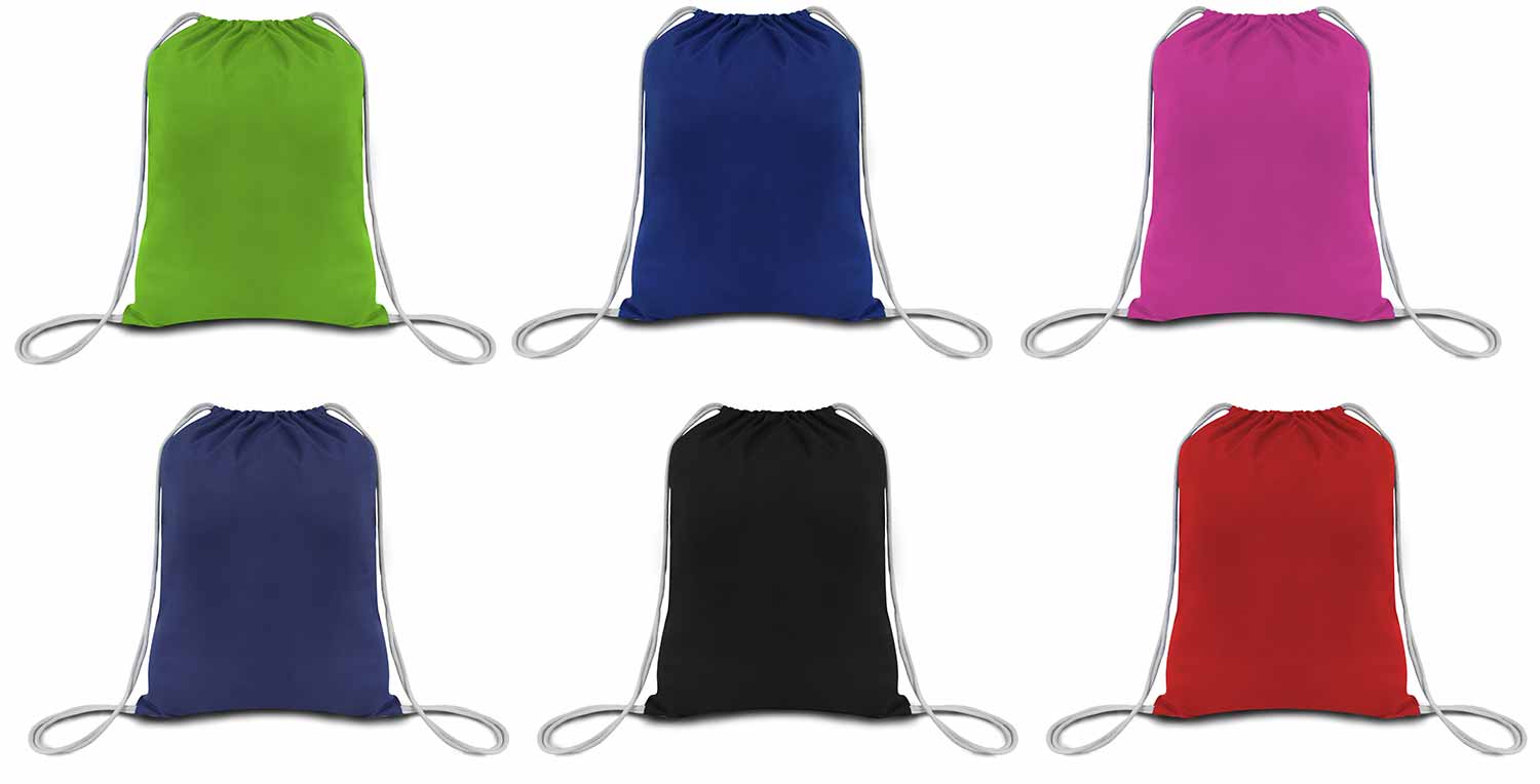 ''18'''' Cotton Canvas Drawstring BACKPACKS''