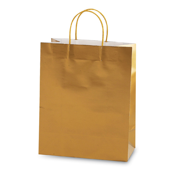 Euro Medium GOLD Gift Bags