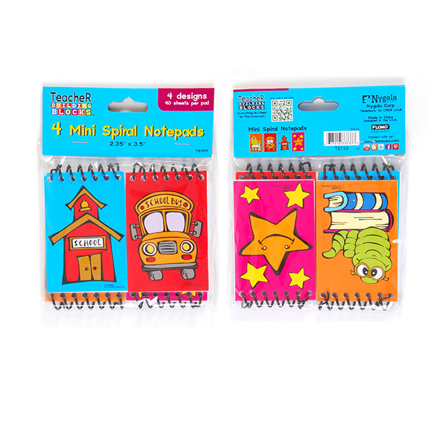 40-Sheet Mini NOTEBOOK 4-Packs