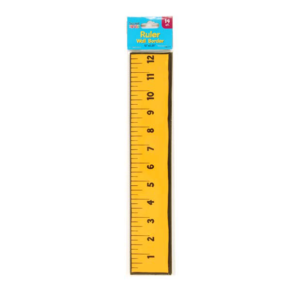 14-Pack RULER Pattern Bulletin Board Border