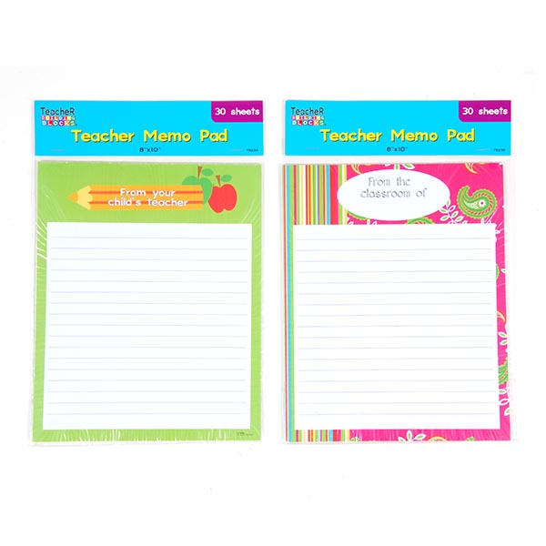 30 SHEET Teacher Memo Pads