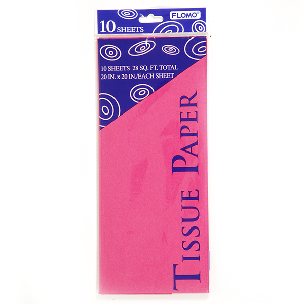 Hot Pink Tissue Paper - 10-Sheet-Packs