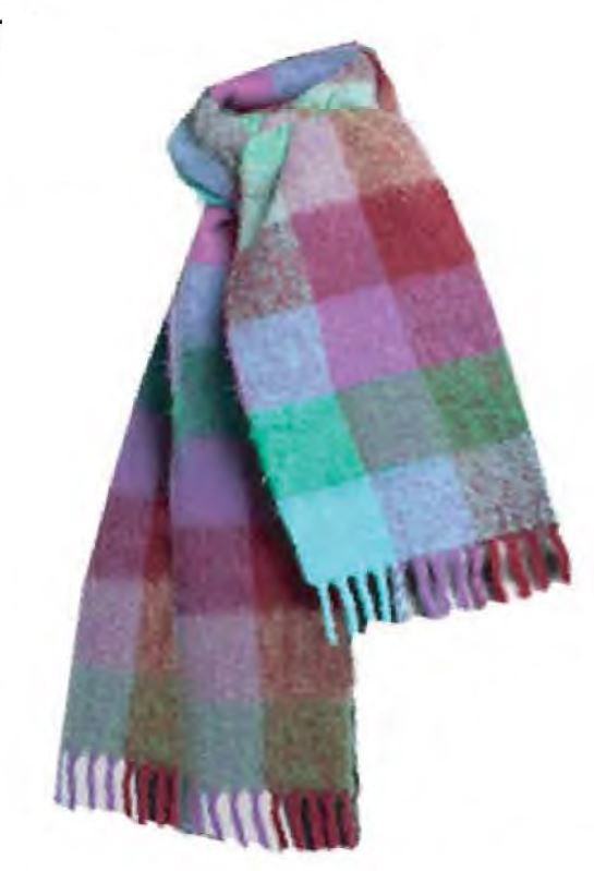 Two Tone Multi-Colored Blanket SCARVES w/ Fringed Ends