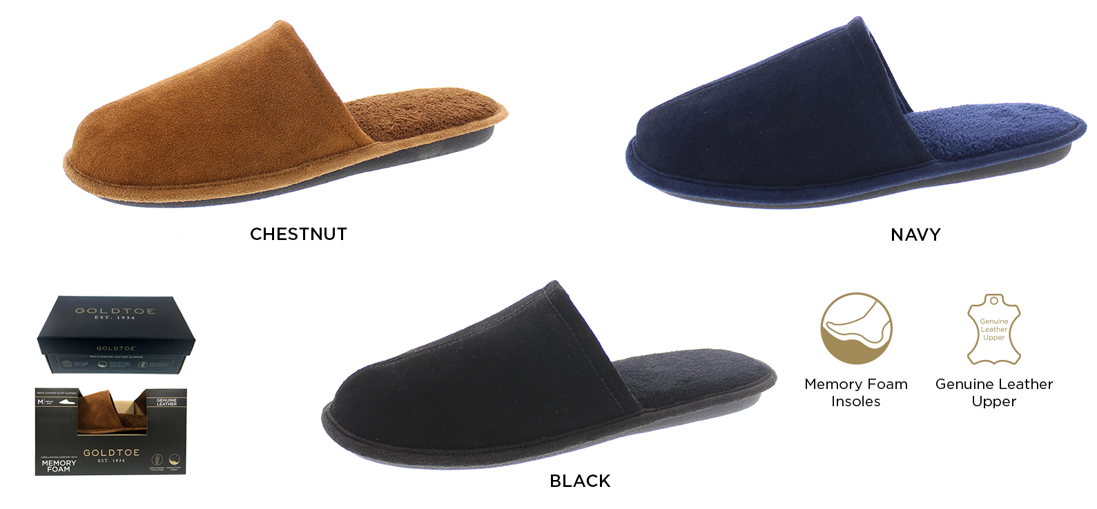 Men's Leather Slippers