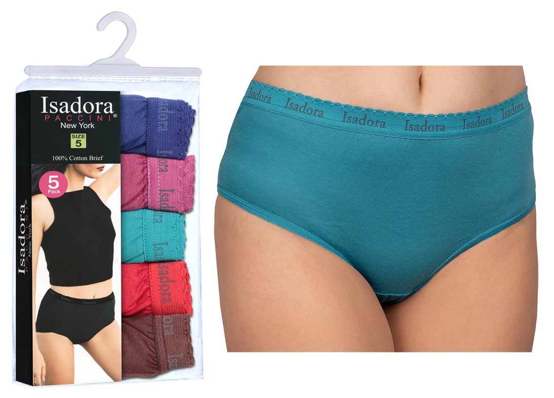 Women's BRIEFS - Jewel Tones - 5-Packs - Size 5-7