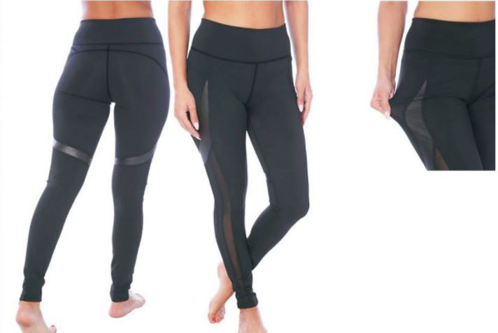 Women's Performance Sport LEGGINGS w/ Non See-Through Fabric - Sizes Small-2XL