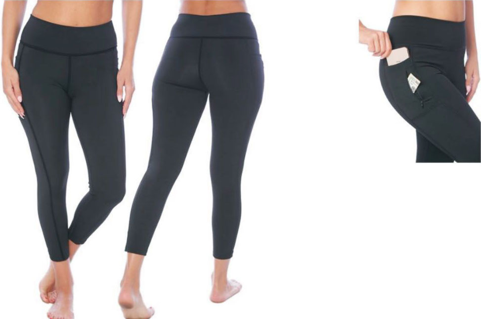 Women's Performance Capri LEGGINGS w/ Side Pocket - Sizes Small-2XL