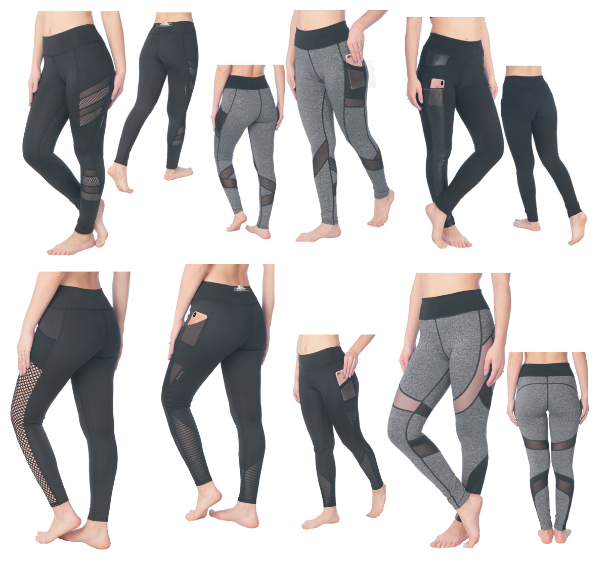 Women's Performance Sport LEGGINGS Assortment - Sizes Small-2XL