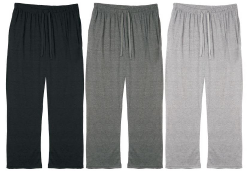 Men's Cotton Knit Lounge Pajama PANTS - Solid Colors