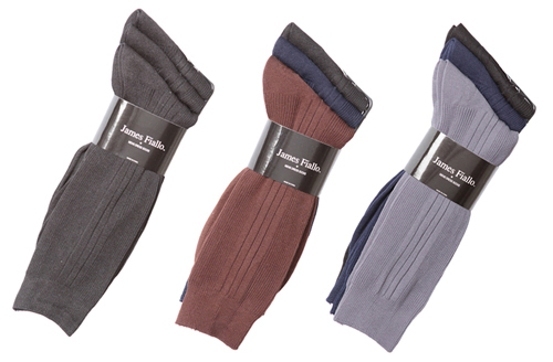 Men's Designer Dress SOCKS - Assorted Colors - Size 10-13 - 3-Pair Packs