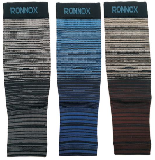 Men's Compression Tube SOCKS - Sizes Small-XL - Ombre Soft Tone Stripes