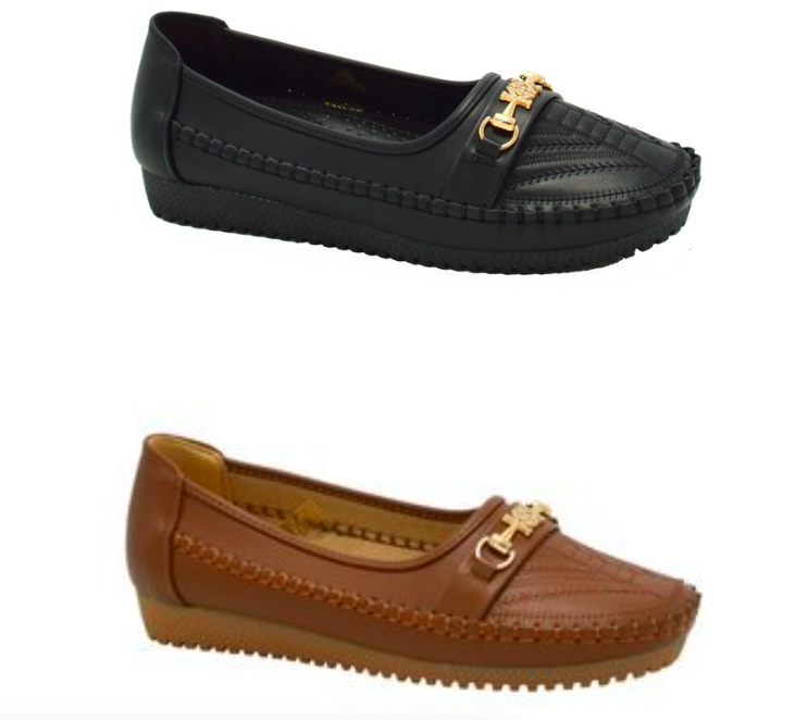 Women's Moccasin Shoes w/ Embroidered Charms & Fashion Stich Detail - Choose Your Size(s) & Color(s)