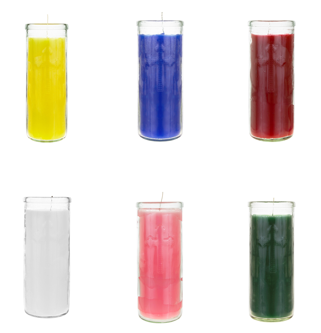 ''3'''' x 7.25'''' Unscented Tall Prayer Votive CANDLES - Choose Your Color(s)''