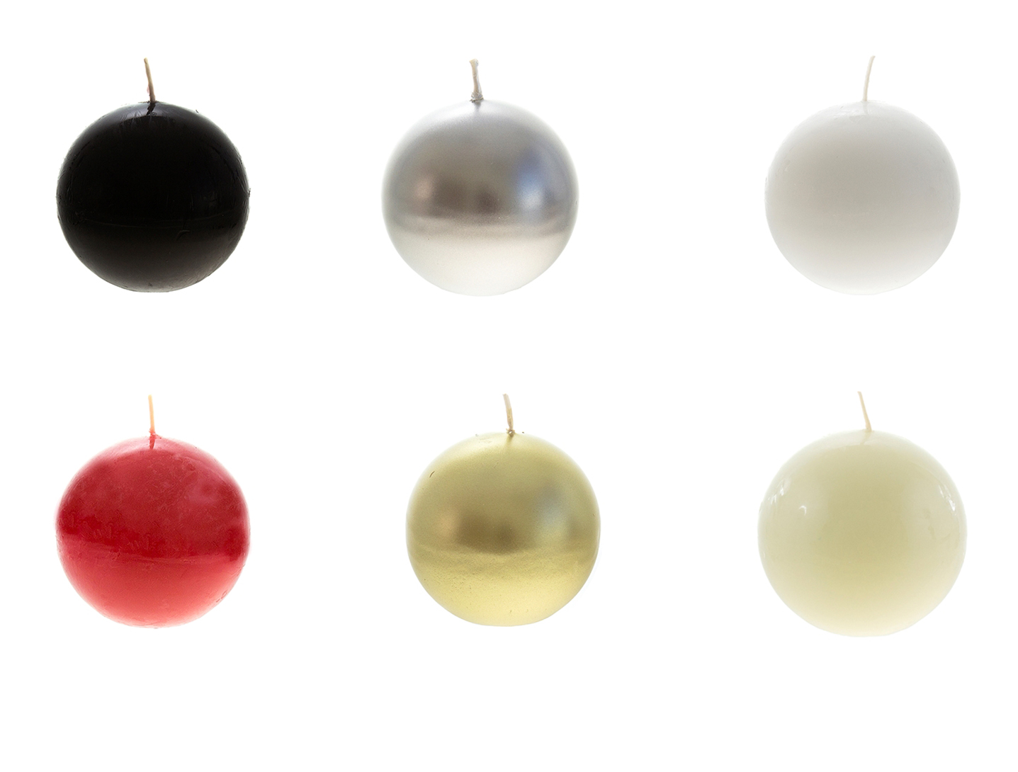 ''20-Hour 3'''' Unscented Round Ball CANDLES - Choose Your Color(s)''