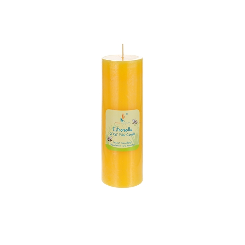 ''2'''' x 6'''' Round Insect Repelling Citronella Pillar CANDLEs - Choose Your Color(s)''