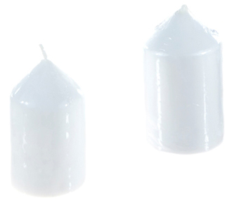 ''2''''x3.5'''' Dome TOP Aerated Unscented Pillar Candle''