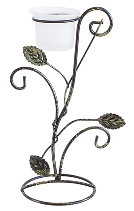 VOTIVE Metal Leaf CANDLE Holder