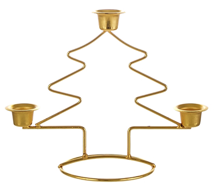 Christmas Tree Taper Metal CANDLE Holder