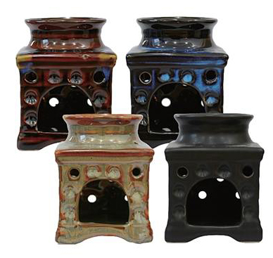 ''4'''' Ancient Asian Design OIL BURNER - Asst''