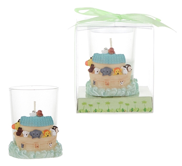 Noah's Ark Poly Resin Candle Set