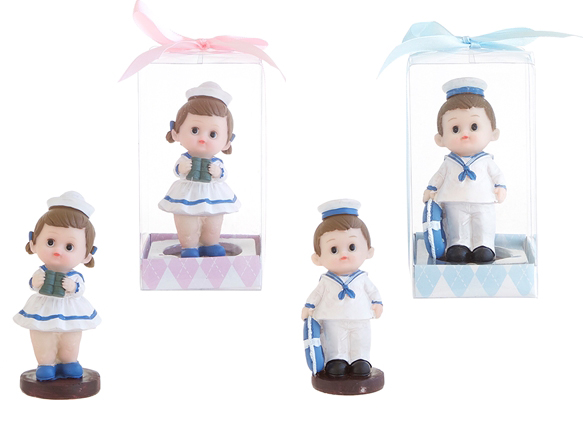 Baby Wearing Sailor UNIFORM Poly Resin