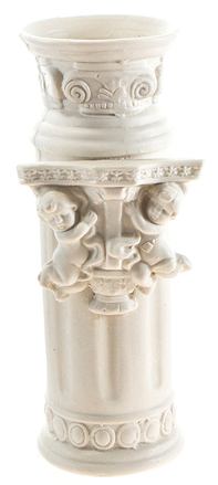 Double Angel Porcelain Round VASE