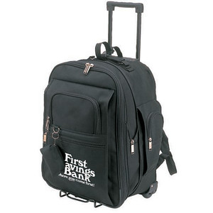 Expandable Rolling LUGGAGE Bags w/ Zippered Cargo Pockets