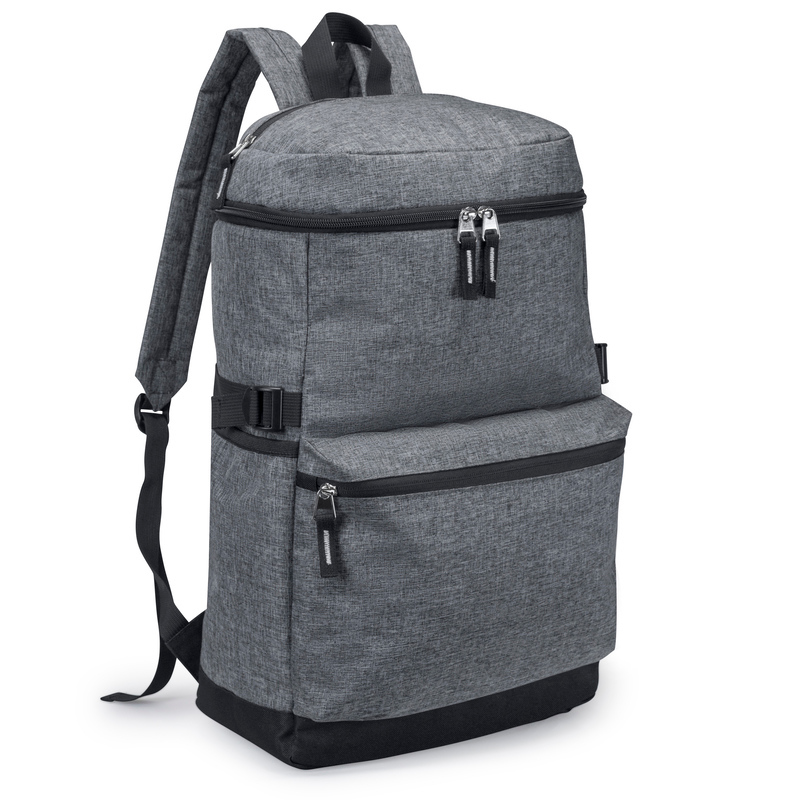 Heathered Computer BACKPACK w/ Padded Back Panel [GREY HEATHER]