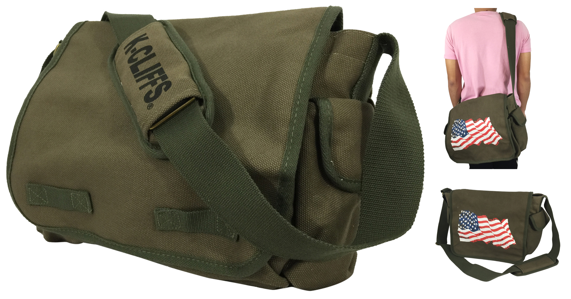 ''13.5'''' Laptop Canvas Messenger BAGs''