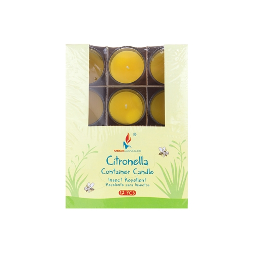 ''2.5'''' Insect Repelling Citronella Votive CANDLES w/ Designer Box - 12-Pack - Choose Your Color(s)''