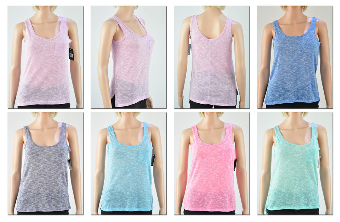 Lady's TANK TOPs - Slub Scoop Necks - Assorted Colors - Sizes S-XL