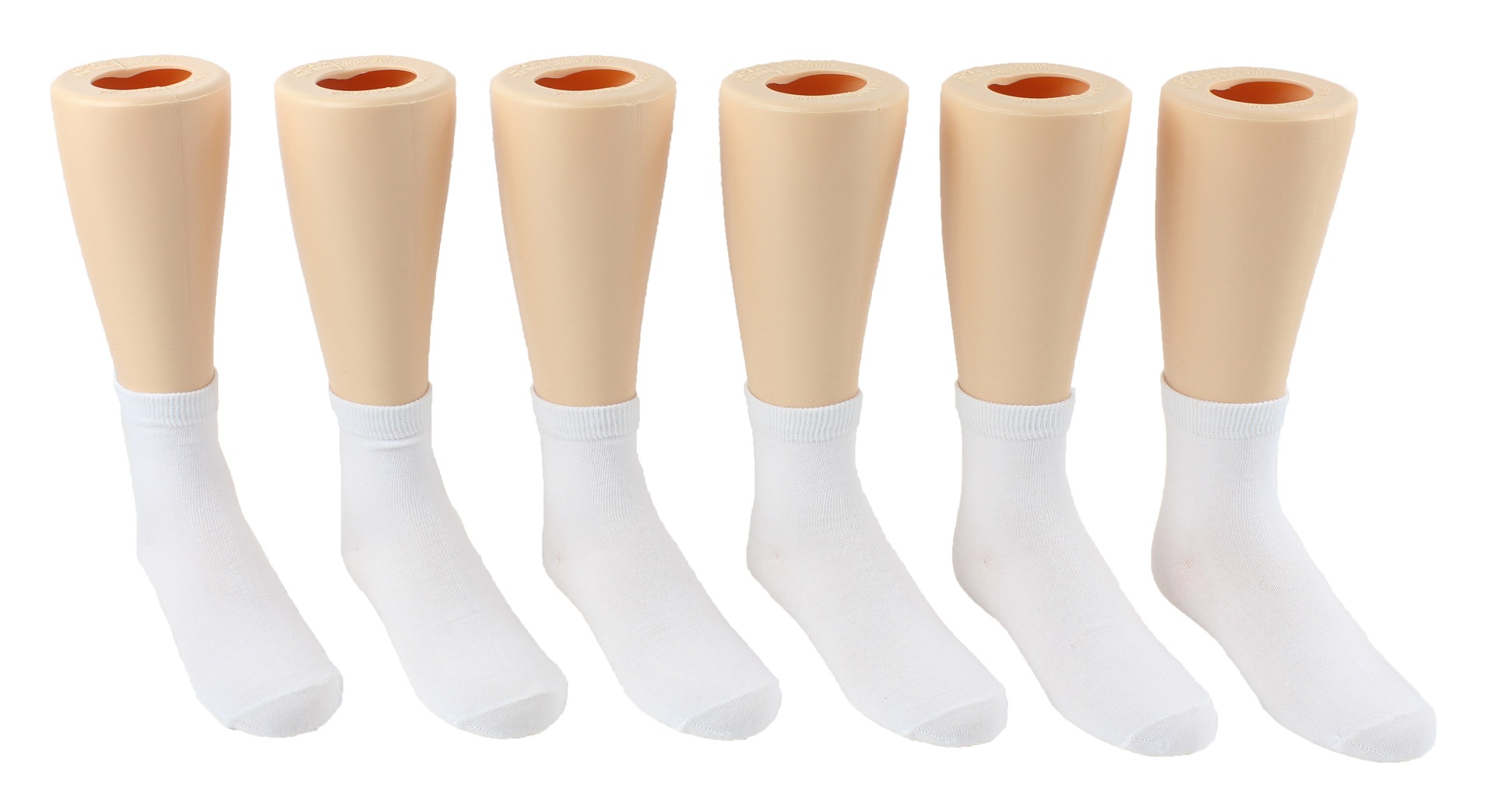 Boy's & Girl's Novelty Crew SOCKS - White - Size 6-8