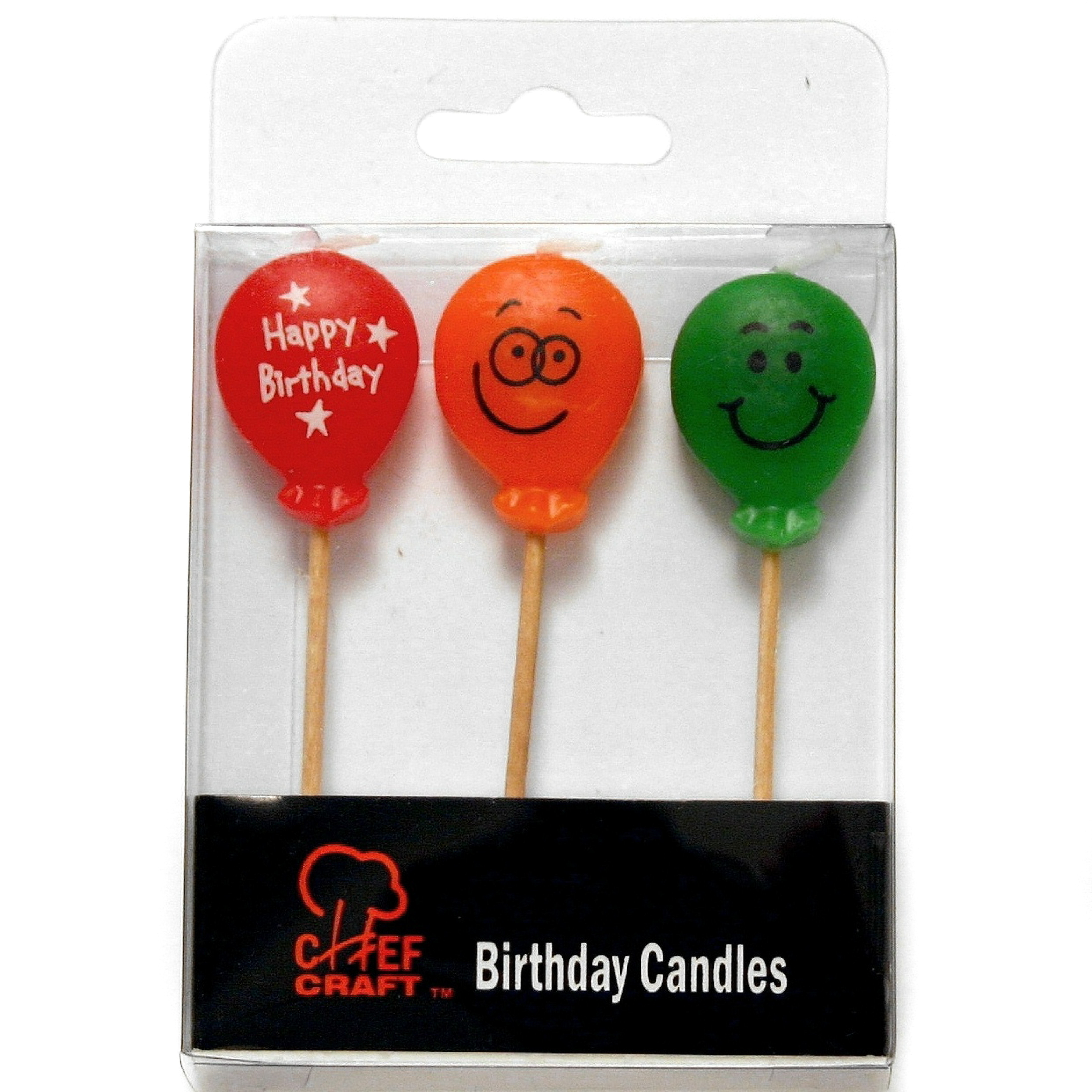 Balloon CANDLES - 3-Packs