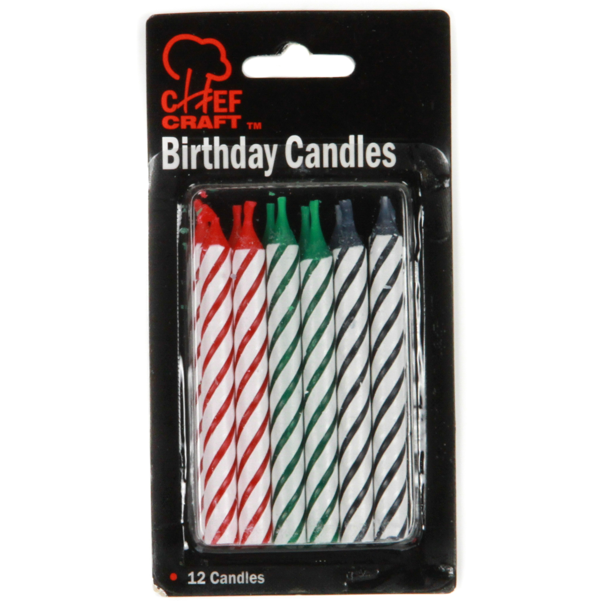 Large SPIRAL Birthday Candle - 12-Packs