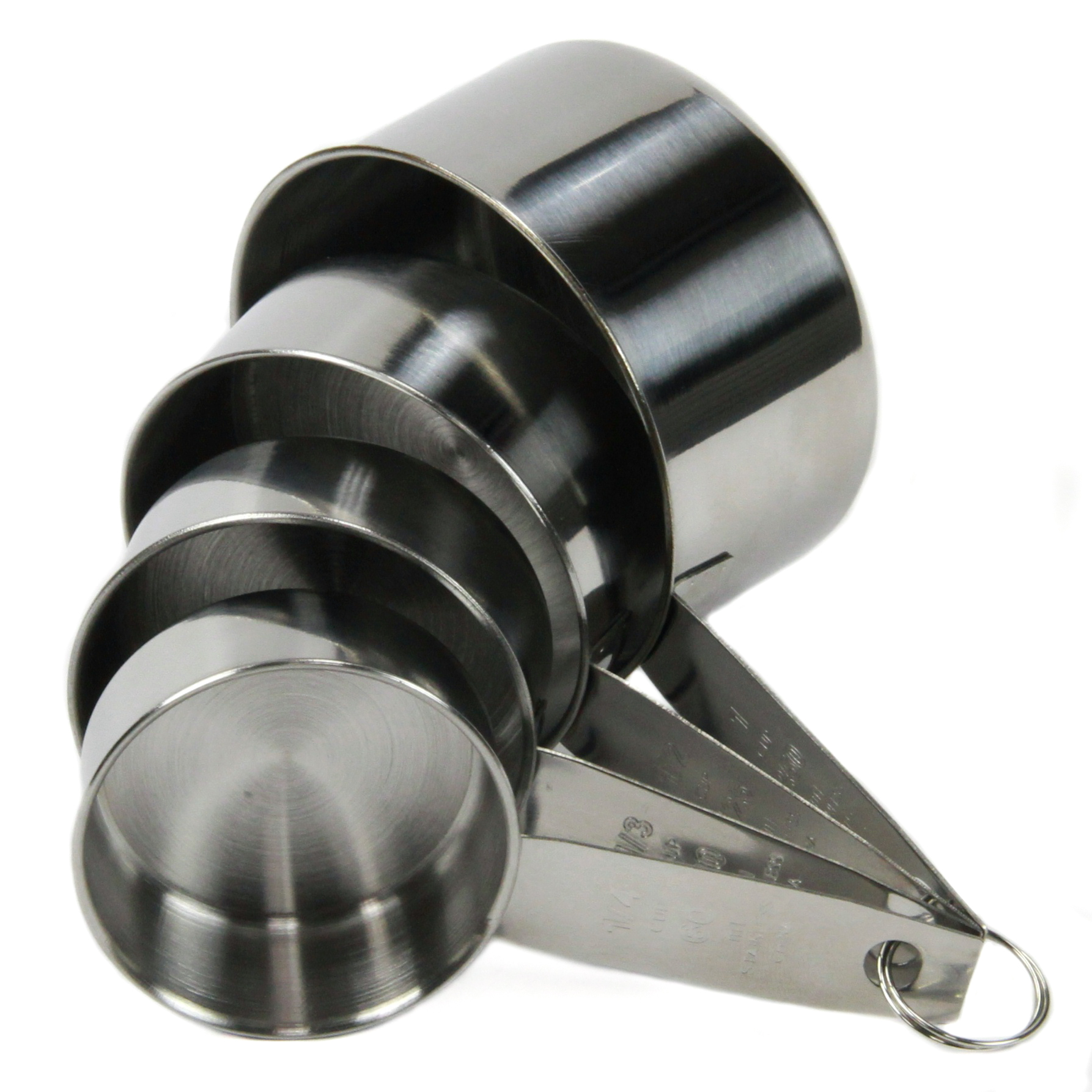 4 Piece Stainless Steel MeasuRING Cup Sets