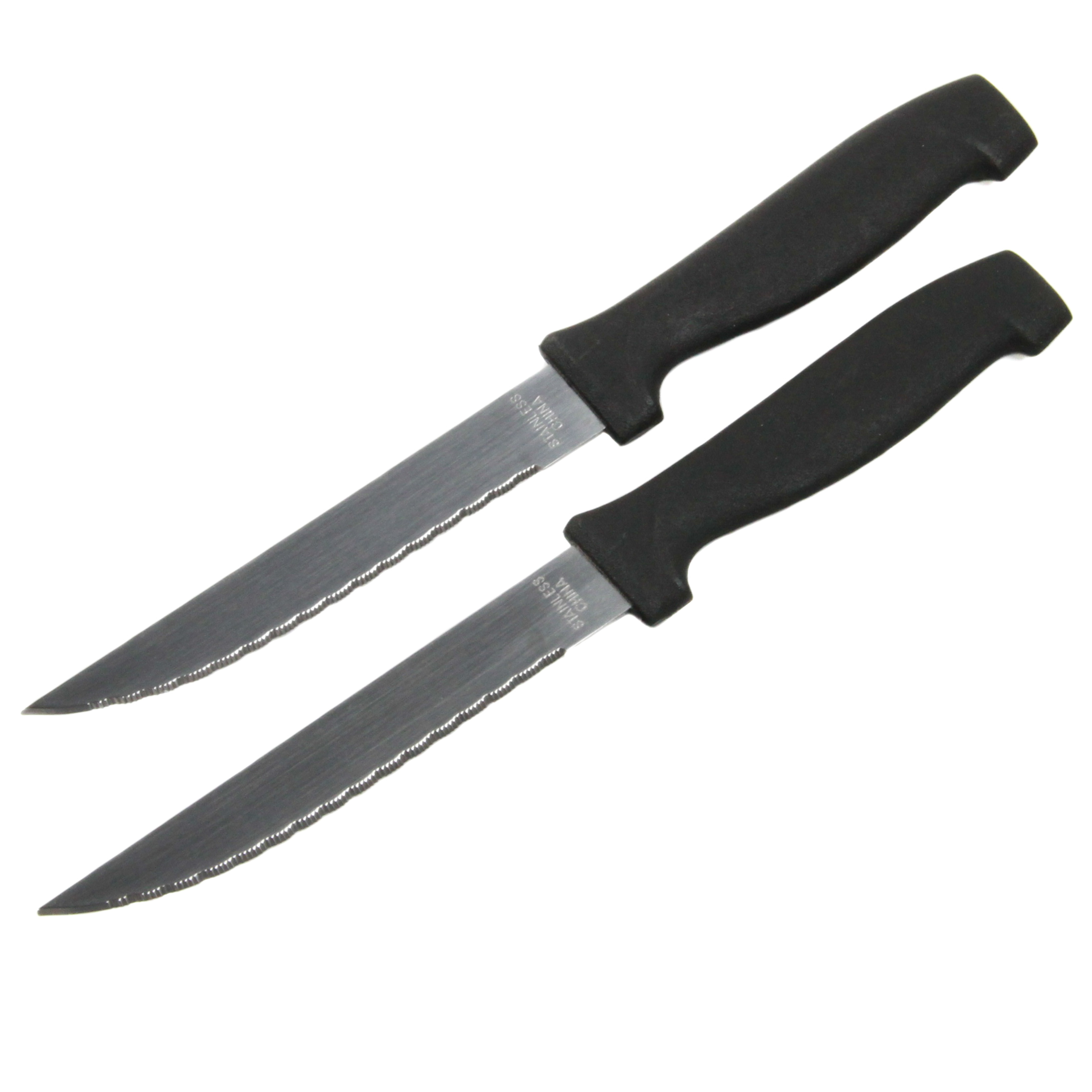 2 Piece Serrated Stainless Steel Steak KNIFE Sets