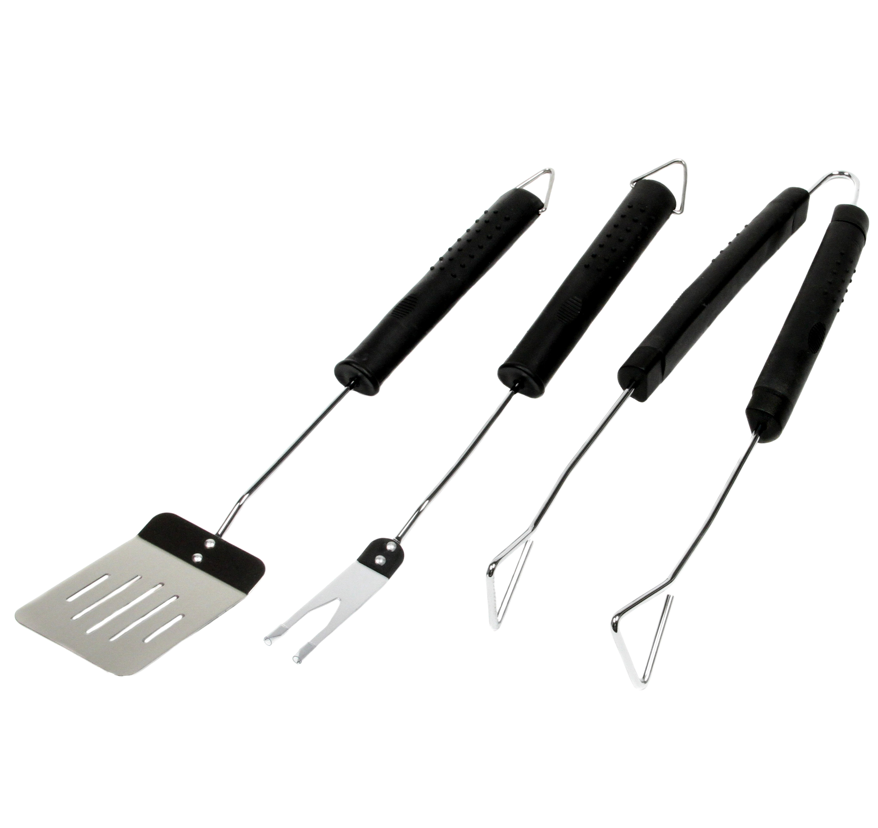 Rubber Grip Handle BBQ 3 Piece Sets