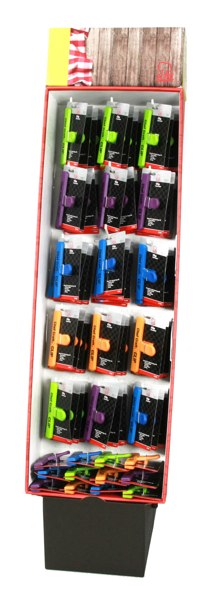 Large Bag Clips in Floor Display