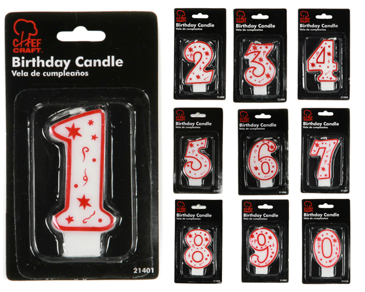 Numerical Birthday CANDLES - Choose Your Number(s)