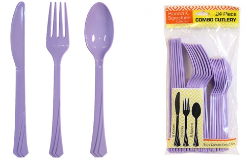 Hydrangea Heavyweight Cutlery Combo 24-Packs - Hanna K. Signature