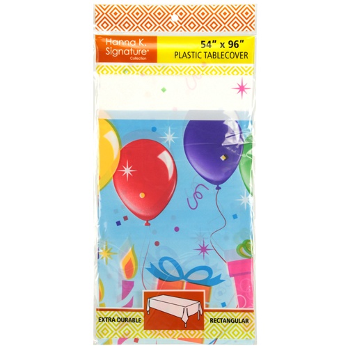 ''54'''' X 96'''' Tablecloth - Birthday BALLOONs Design - Hanna K. Signature''