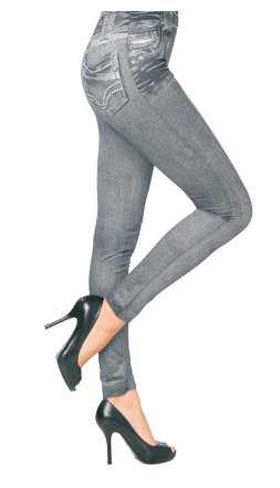 Women's Jean LEGGINGS - Black Jeggings