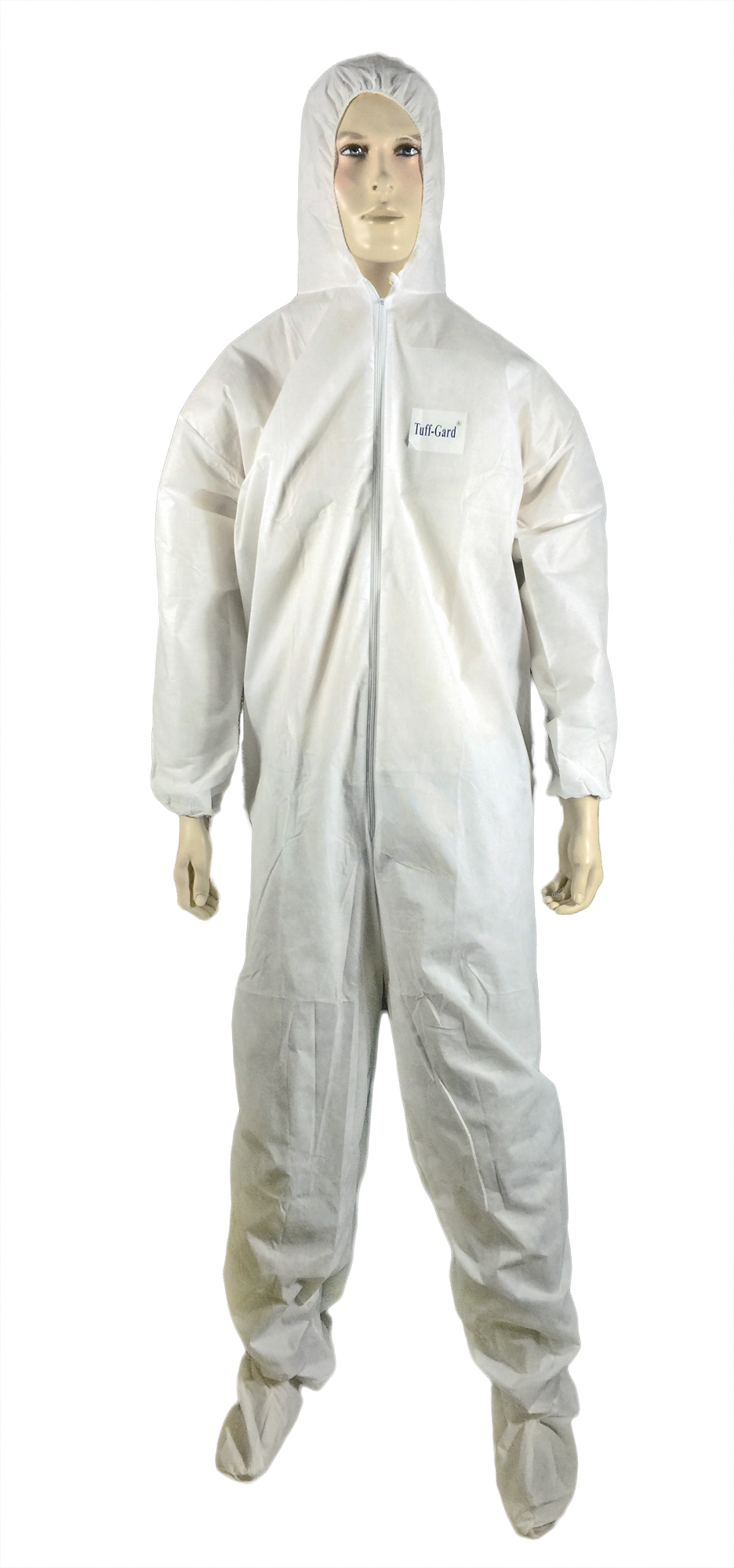 SMS Disposable Coveralls w/ Hood & BOOTS - Size: 2XL