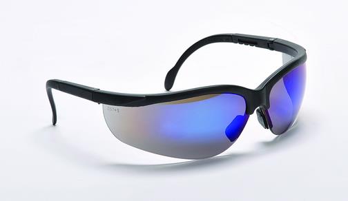 Wolverine Safety GLASSES - Blue Mirrored Lenses